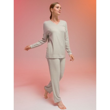 Pulover female, size 50, gray color-4