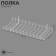 Straight shelf - EP, 60 × 27 × 10 cm, white color