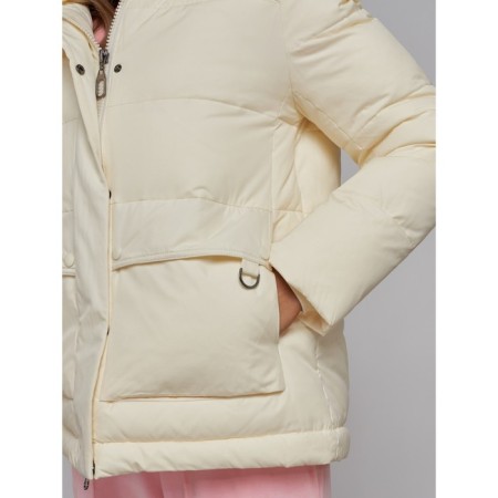 Winter jacket, size 42, light yellow color-10