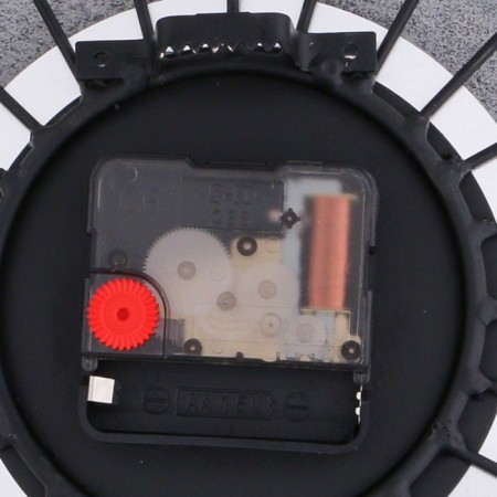 Watching clock, series: openwork, "mirror petals", smooth move, d-10 cm, 40 x 40 cm-2