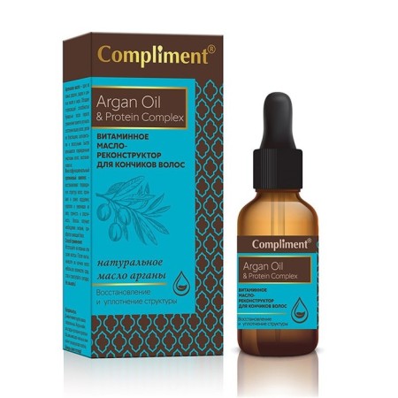 Vitamin reconstructor for the ends of the hair Compliment Argan Oil & Protein, 25 ml