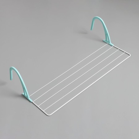 Drywall for linen on a radiator, 65 × 23.5 × 18 cm, white color
