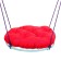 Swing "Nest" with a pillow D 90 cm, max load 80 kg, red pillow