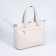 Luggage bag on lightning, 2 outer pockets, beige color