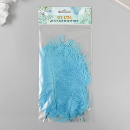 Decorative ostriches "sapphire" h = 15-20 cm-2