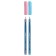 Ballic handle Schneider "Tops 505 F Bubble Gum", node 0.8 mm, blue ink, transparent case