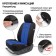 Autoshekhli university Autoprofi TT-902P BK/BL (M), polyester, a set of 9 items, front row, rear row, black/blue