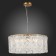 Suspended EVOLUCE lamp. Sle283203-06. Rida. 6x40 watts, E27, 55x55x22 cm, golden color