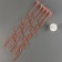 Set "wave", wand+holder+stand, set of 5 pcs., Orange