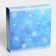 New Year. Box for 9 sweets "Snowflakes", 13.7 x 13.7 x 3.5 cm, confectionery packaging