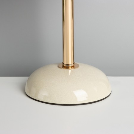 Table lamp "Lira" 1x40W E27 white/gold/beige 15x15x32.5cm-3