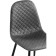 Capri Metal/Velvet, Black/Gray chair 45x51x86 cm