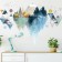 Interior plastic sticker "Nature and geometry" 30x90 cm set 2 sheets