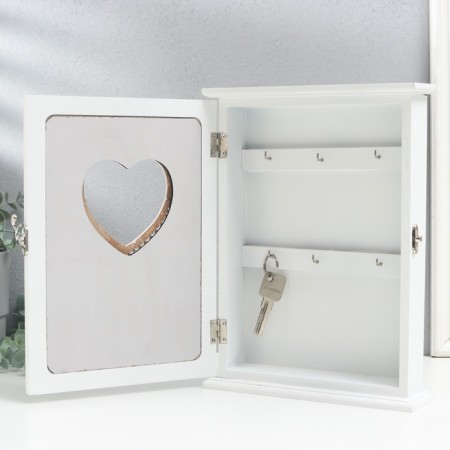 Klyuchnitsa tree 6 hooks "Rose. Butterfly. Heart" 29.5x22x6 cm-6