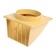The output of the wall zein, 170 x 170 mm, d = 125 mm, with a check valve, beige