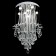 Lamp Cascade "Aletta" 7xled chrome 50x50x86cm Bayerlux