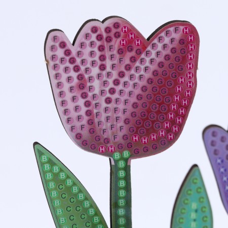 Diamond embroidery "Flowers with butterflies in the garden" Interior decor-2