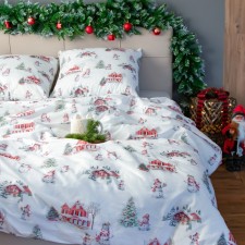 Ethel bedding Funny Snowman 2 joint venture 175x215 cm, 200x220 cm, 70x70 cm -2 pcs, Poplin 125 g/m2