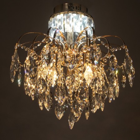 Caust "Irina" 5x60W E14+18W LED PDD Gold 48x48x52cm SVK-4