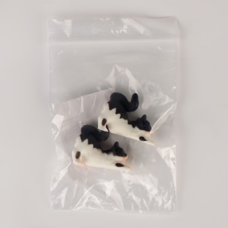 Miniature Puppet "Multi -colored cat", set 2 pcs., Size 1 pc. - 1.5 × 3.5 × 2.5 cm-4
