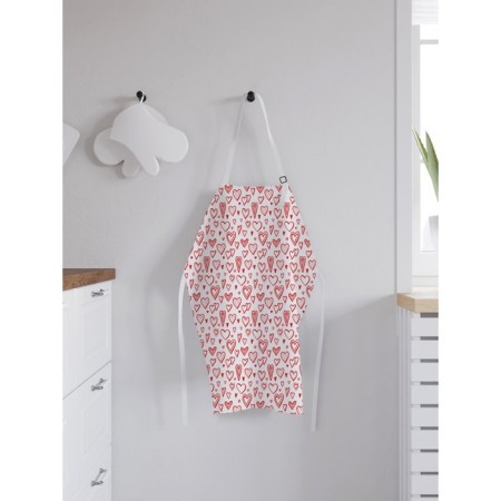 Apron kitchen with a photo print "Different hearts", adjustable, size OS-1