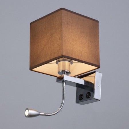 Bra 2236/1br E27 40W brown chrome 17x21x45 cm-1