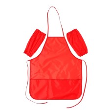 Apron for labor + sleevens, 535 x 445/260 x 180 mm, size M (height 122-158), FN-45, red 66089