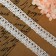 Knitted lace, 18 mm × 2.7 ± 0.5 m, white color
