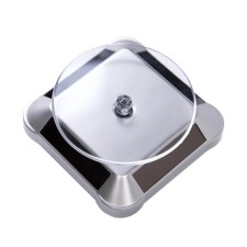 The rotating Toyfa stand on solar panels, 10 cm, ABS plastic, silver color