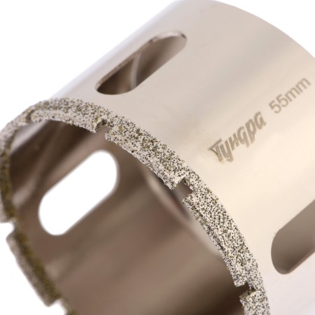 Diamond drill on glass and ceramics of the tundra, trihedral shank, 55 x 65 mm-2