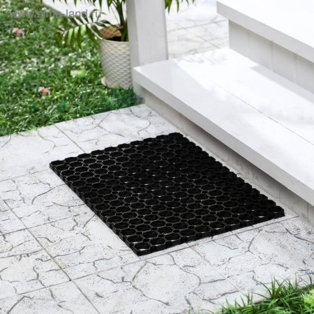 Muddy mud -bearded rug, 100 × 150 × 1.6 cm, black color-4
