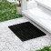 Muddy mud -bearded rug, 100 × 150 × 1.6 cm, black color