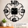 Wall-wall watches "microcircuit", silent, D-40 cm, luminous, aa