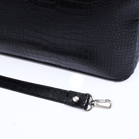 Olivi-sakvoyzh bag on lightning, a long belt, black color-5