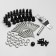 Set for the Pauk-12 lamp Black 25x25x4cm
