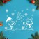 Stickers on the windows "New Year" snowmen, 50 x 74 cm