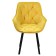 Chair "Quint", velor tenerife turfuum / Black metal