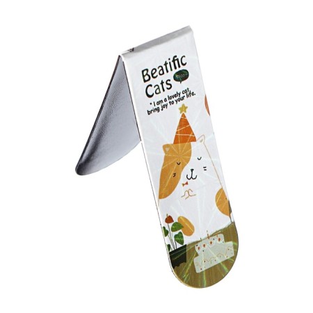 A set of magnetic bookmark for books Calligrata 6 pieces, "cats", mix-9