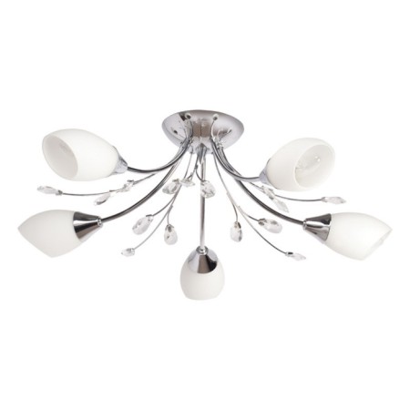 Celeal chandelier "Tenderness" 5x60W E14 Chrome 60x60x17cm