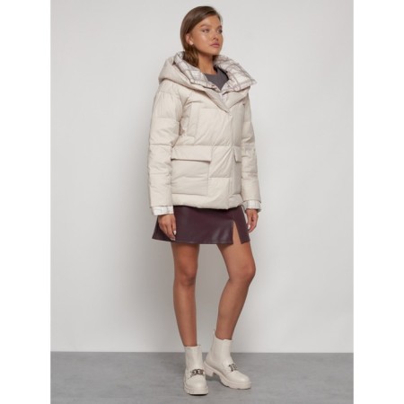 Winter jacket, size 52, beige color-2