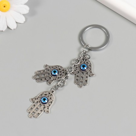 Front from the evil eye Metal "Three Hands Fatima" 8.7 cm-1