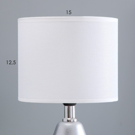 Liana desktop "E14 40W is white-silver 15x15x28 cm-3