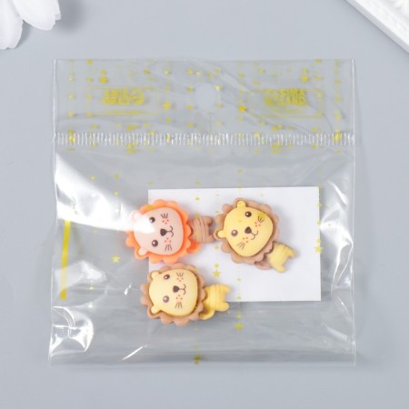 Decor for creativity plastic "lioners" mix 2.1x1.5 cm-4