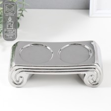 Ceramics candlestick for 2 candles 