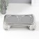 Ceramics candlestick for 2 candles "Greece" d = 7.5 cm silver 22.5x10x7 cm