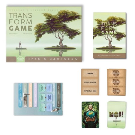 Board game Transformation "Way to Health", 68 cards, playing field, 16+-1