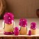 Matryoshka "God's cow", purple scarf, 5 puppet, 9-11 cm