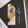 Candle for the cake, the number "4", blue.