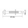 Dowel-gvo "bison master", for an mounting pistol, galvanized, 3.7x40 mm, 15 pcs