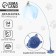 Toy teaser for cats on a suction cup with a pen “Kitik”, Blue, 94 cm